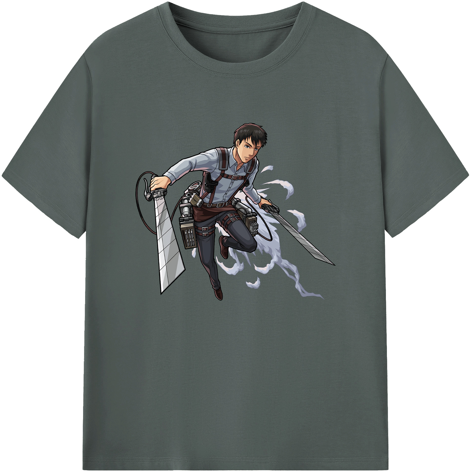 （画像用） 進撃の巨人 ベルトルト・フーバー Attack on Titan Bertholdt Hoover 綿100％ メンズ半袖Tシャツ｜肌触りやわらか＆通気性